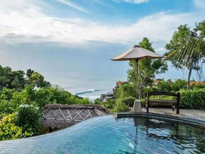 Villa Tropis Pemandangan Luat akses Jalan pribadi ke Pantai Uluwatu