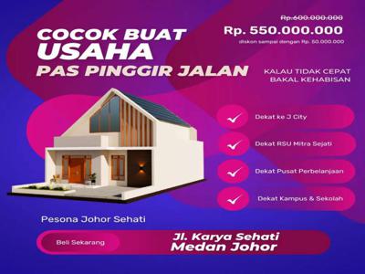 3 KAMAR TIDUR UK 7 X 16,5 COCOK KALI BUAT USAHA LOKASI JOHOR