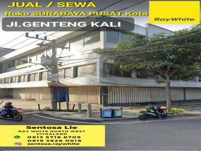 837 m2 Gedung Ruko Jl. Genteng Kali - Parkir Luas 12 Mobil - 4 Lantai