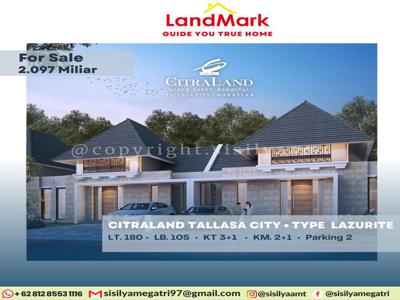 Citraland Tallasa City Type Lazurite dekat bandara Sultan Hassanduin