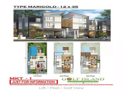 Di jual Rumah Brand New Golf Island Cluster Mozart