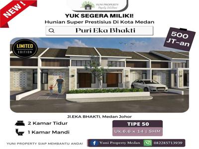 DIJUAL RUMAH PURI EKA BHAKTI HARGA TERJANGKAU HUNIAN STRATEGIS DIMEDAN