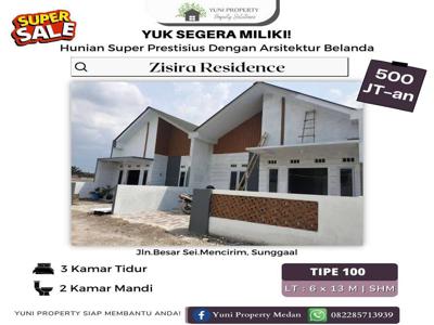 DIJUAL RUMAH ZISIRA RESIDENCE NYAMAN KAWASAN STRATEGIS DIKOTA MEDAN