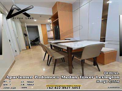 Dijual Unit Apartemen Luxury Podomoro Lexington Medan Type 2 Bedroom