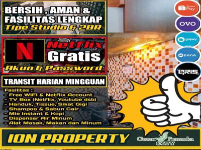 ION PROPERTY SEWA TRANSIT HARIAN MINGGUAN APART GREEN PRAMUKA SQUARE