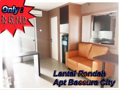 Jual Cepat Unit 2BR Full Furnished Apoartement Bassura City Lantai Ren