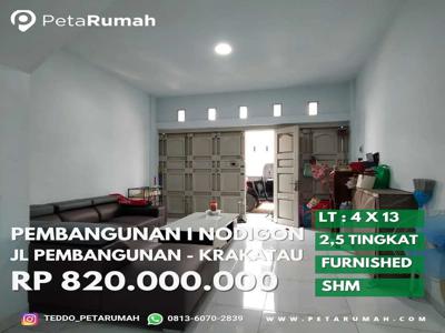 Komplek PEMBANGUNAN 1 NODIGON KRAKATAU full furnished termurah