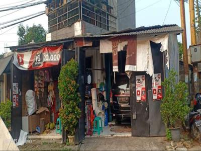 Rumah dan Warung sembako aktif pinggir jalan Cikokol Tanpa Perantara