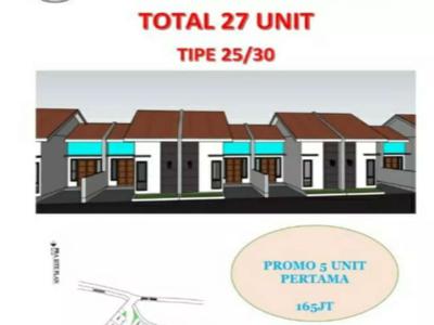 Rumah dijual 165jt type 25/30 Pondok Rajeg Cibinong Bogor