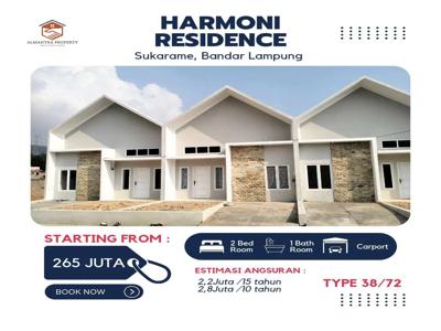 Rumah murah di sukarame dp rendah