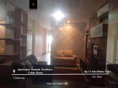 Sewa Apartement Thamrin Residence Condohouse Low Floor 2BR Furnished
