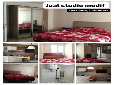 SHM studio modif dari 2BR apartemen Bassura City Jakarta Timur