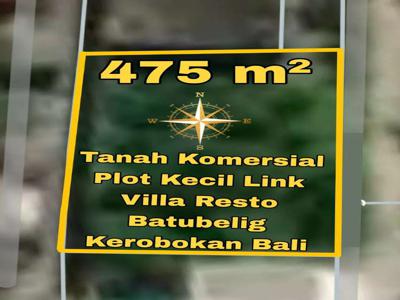 Tanah Komersial Plot Kecil Link Villa Resto Batubelig Kerobokan Bali