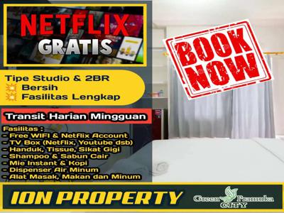 TEANSIT HARIAN STUDIO APARTMEN GREEN PRAMUKA CITY GRAND PRAMUKA SQUARE