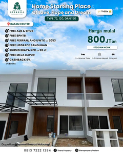 Rumah 2 Lantai Baru HGB di Batam Centre, EVERHILL