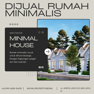 Rumah Minimalis dan Cantik di Medan Johor