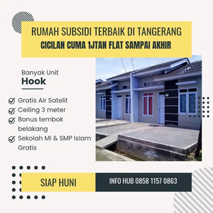 Banyak Unit Hook, Rumah Terbaik Tangerang Bonus Tembok Belakang