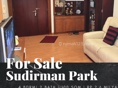 Dijual Apartemen Sudirman Park 3+1 Bedroom Full Furnished View Pool