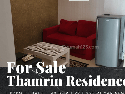 Dijual Apartemen Thamrin Residence 1 Bedroom Furnished View Timur