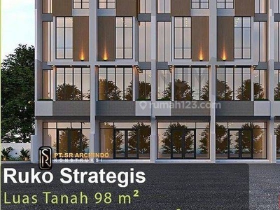 Dijual Brand New Ruko Strategis 4 Lantai Rawamangun Jakarta Timur