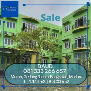 Dijual Rugi Gedung 3 Lantai Ex Kampus Bangkalan Madura