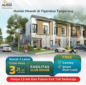 DIJUAL RUMAH 2 LANTAI TERMEWAH DI TIGARAKSA CICILAN 3 JUTAAN