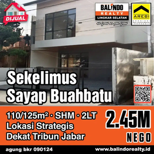 Dijual Rumah Baru Siap Huni di Sekelimus Buah Batu