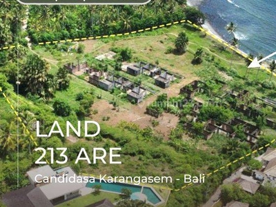 Dijual Tanah Hak Milik Seluas 213 Are Loss View Pantai di Candidasa Karangasem Bali