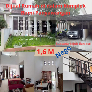 Turun Harga Rumah Komp Panyawangan Dlm Cluster Lingkungan Nyaman &Asri