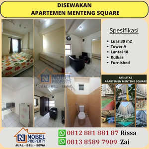 Disewakan Apartemen Mentes 2 Kamar Furnished Jakarta Pusat