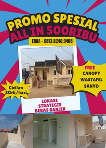 Promo rumah all in 500ribu