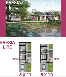 Rumah 1 lantai di Bekasi Tipe Fresia Lite Mutiara Gading City