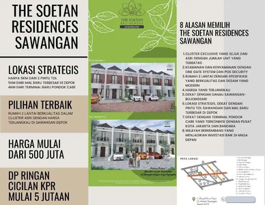 Rumah 2 Lantai Berkualitas Dengan Harga Termurah di Sawangan