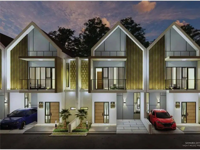Rumah 2 Lantai Design Scandinavian Fasilitas lengkap dalam Cluster di