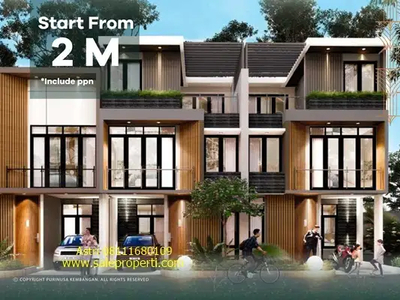 Rumah Baru 2 Lantai & 3 Lantai Puri Nusa Kembangan Jakarta Barat Promo