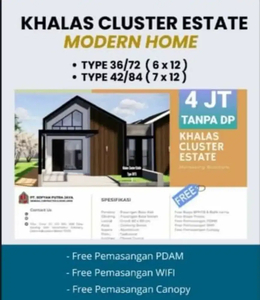 RUMAH CLUSTER DI CIKARANG KOTA, FASIL⁷ITAS LENGKAP MUDAH KEMANAPUN