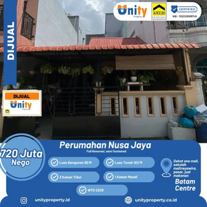 Rumah Full Renov & semi furnished Perumahan Nusa Jaya
