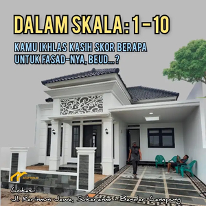 Rumah Keren Tanah Luas 3 Kamar Tidur di Sukarame, Bandar Lampung