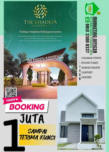 RUMAH SCANDINAVIAN THE KHADEFA RESIDENCE HANYA BAYAR 1JT