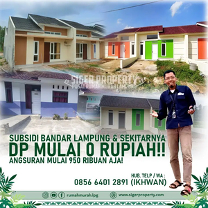 Rumah Subsidi 2 Kamar Bandar Lampung dan Sekitarnya