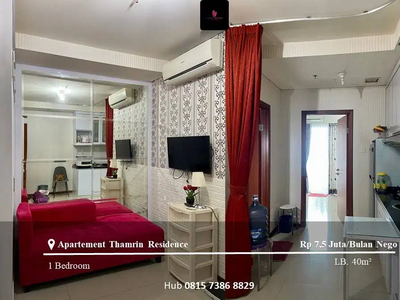 Sewa Apartement Thamrin Residence High Floor Type I 1BR Full Furnished