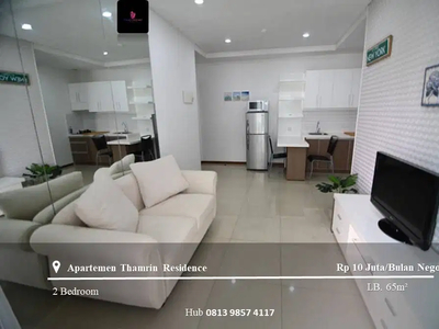 Sewa Apartement Thamrin Residence Middle Floor 2BR Furnished East View