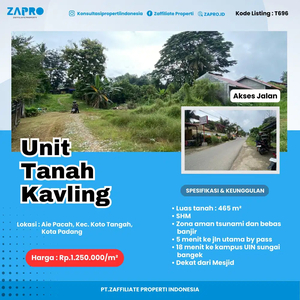 Tanah kavling di aie pacah