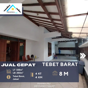Tebet Barat Jakarta Selatan Rumah 2 lantai di jual cepat