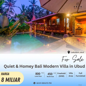 Villa Bali Modern Terawat di Lodtunduh Ubud