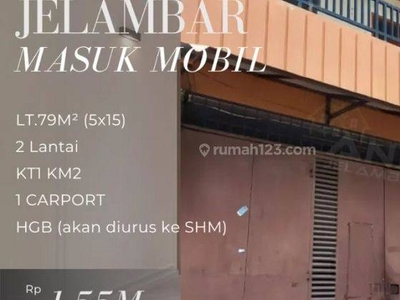 ANA RUMAH JELAMBAR BISA MASUK MOBIL UK 5X15M²