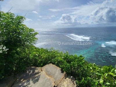 Cliffside Land With Unblock Ocean View For Sale In Ungasan