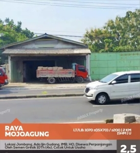 Gudang 0 Jalan Raya Mojoagung Jombang Siap Untuk Usaha, Ijin Lengkap…Lokasi St