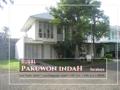Jual Rumah 2 Lantai Bagus Hgb Di Pakuwon Indah, Surabaya