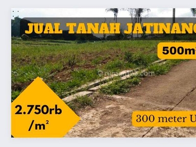 Jual Tanah Jatinangor 300 meter Gerbang UNPAD, Lt 500m² SHM